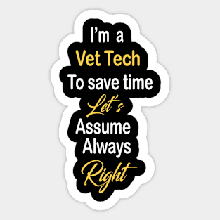 Vet Tech Sticker